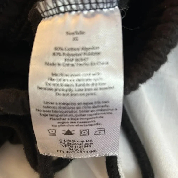 AC DC Black Sweatpants size XS elastic waist - Picture 7 of 7